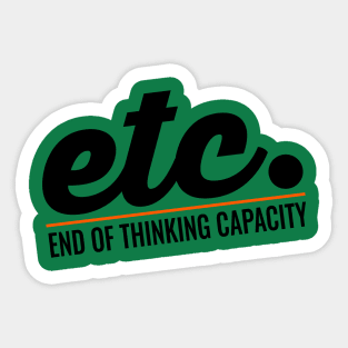 Et cetera Sticker